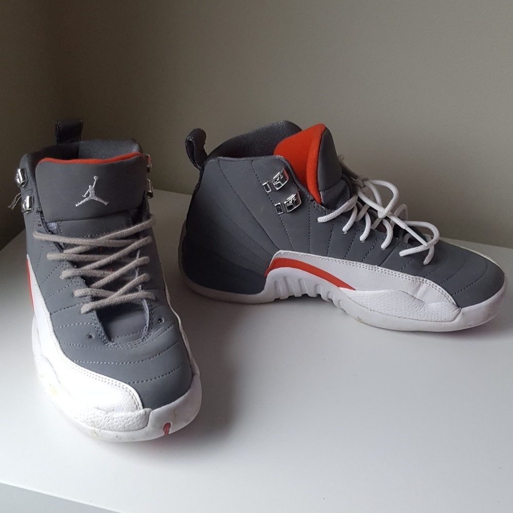 Orange Gray Jordans